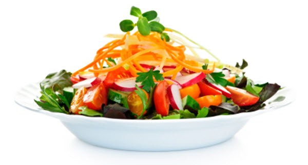 Schnelle und kalorienarme Salate