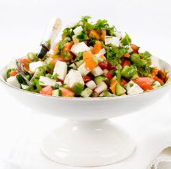 Schnelle und kalorienarme Salate