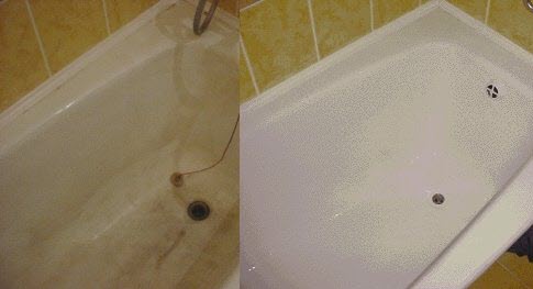 Как сделать ванну белоснежной