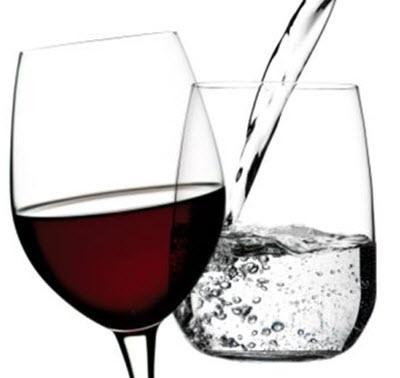 Wein und Wasser