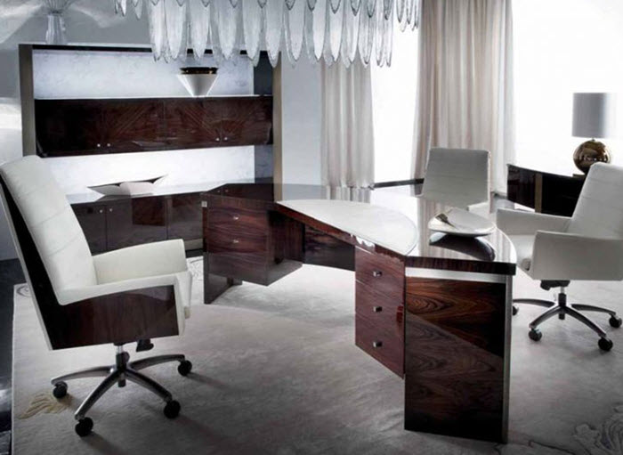 The office should be furnished in the same style