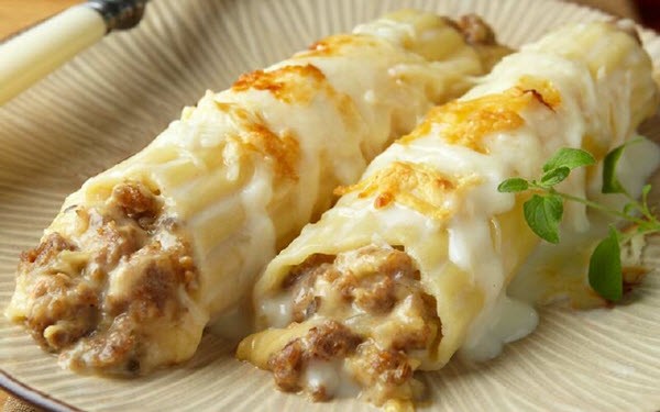 Pasta - types and recipe for stuffing cannelloni