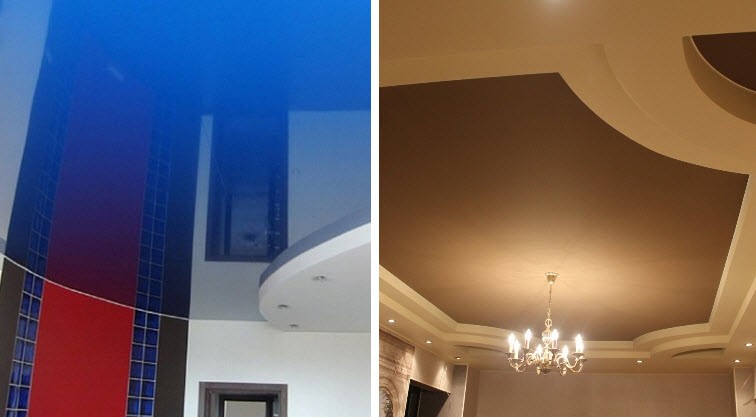 What is the difference between fabric and film stretch ceilings?