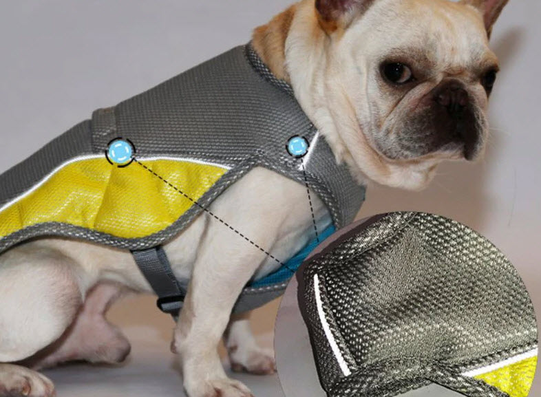 Cooling jumpsuit for dog